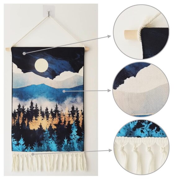 Boho Sunrise/Sunset Retro Room Tapestry Dorm Decor - Picture 2 of 5